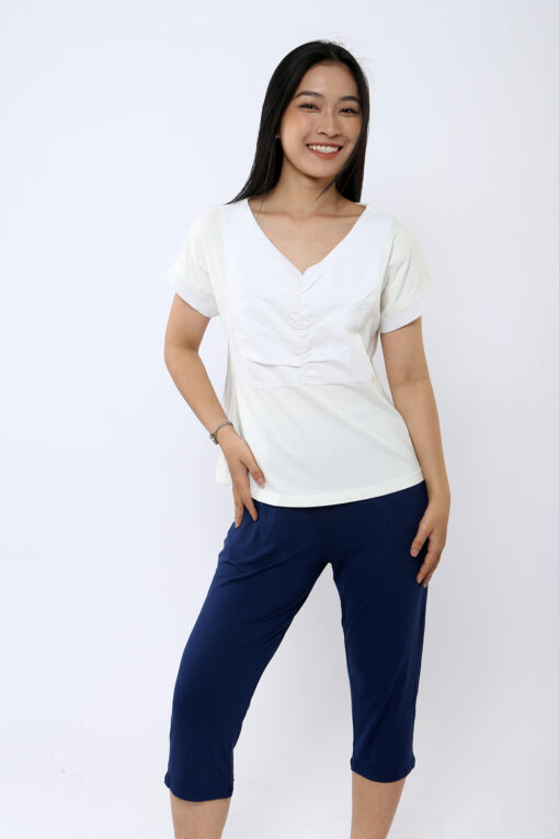 Bộ tay liền trắng lửng